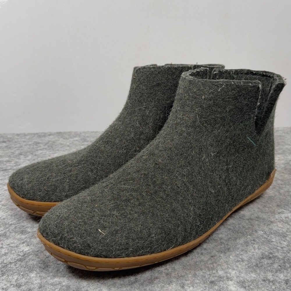 Glerups Mens Dark Forest Boot Honey Rubber Sole EU 43 US 10 Slip On Shoes